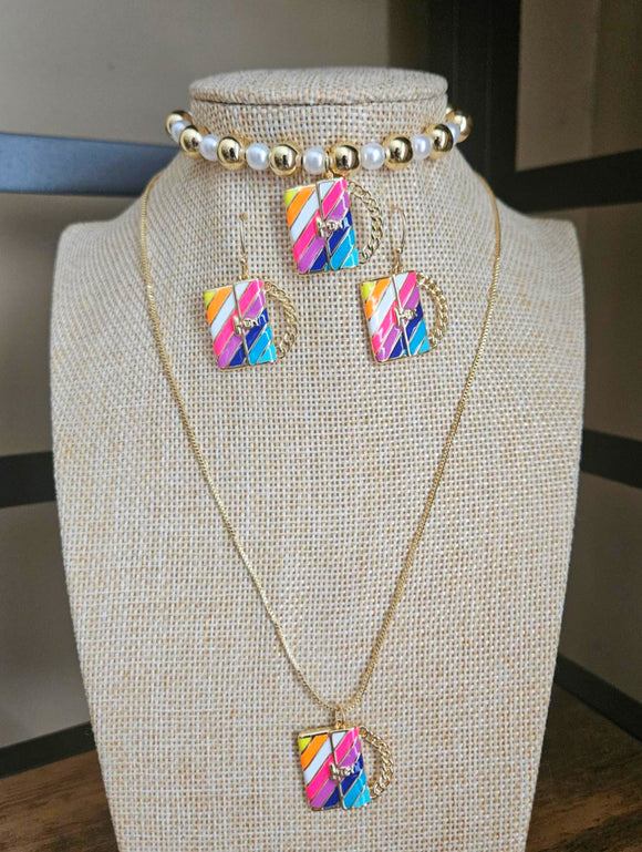 CHELA NEON STYLES NECKLACE SET