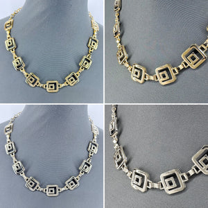 SQUARE MAZE LINK NECKLACE