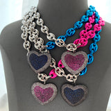 DIAMOND SPICE HEART NECKLACE