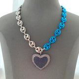 DIAMOND SPICE HEART NECKLACE