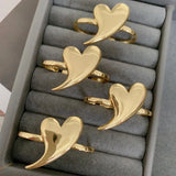 SWOOPTY HEART RING