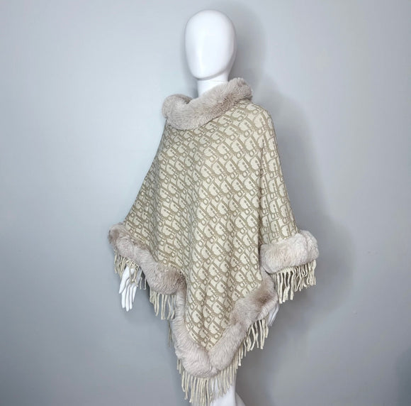 ROID CREAM PONCHO