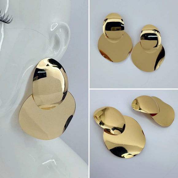 DOUBLE CURVE EARRING