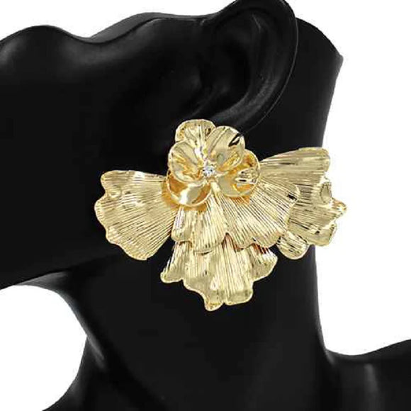 NATASHA FLORAL FAN EARRINGS