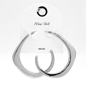 SAIDA STERLING SILVER HOOP