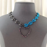 HALF BLACK LINK NECKLACES