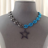 HALF BLACK LINK NECKLACES